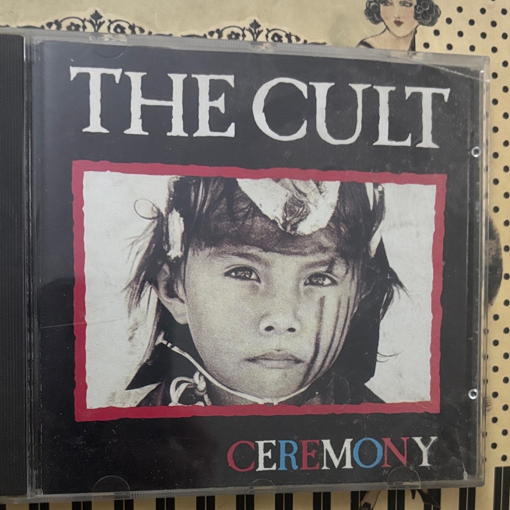 The Cult "Ceremony" CD - Black & Red Album Cover